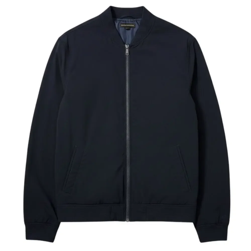 Banana Republic Bomber Jacket Men's XL Navy Blue Preppy Pocket Full Zip Up